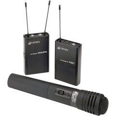 Azden Wireless UHF Lavaliere and Hand-Held Microphone System   100-LTH