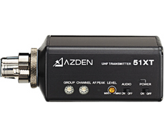 Azden - Compact UHF Wireless Plug-In Transmitter   51-XT
