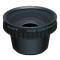 Camcorder wide angle and telephoto lenses