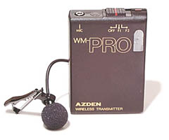 Azden - Pro Series Wireless Lapel Microphone and Transmitter   WLT-PRO