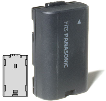Panasonic CGR-D120A Li-Ion replacement battery - slim