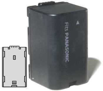 Panasonic CGR-D220A Li-Ion replacement battery - standard