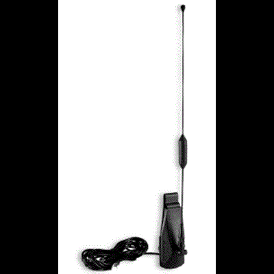 Larsen 3dB Closed Coil Window Clip Antenna  with Mini-UHF Connector