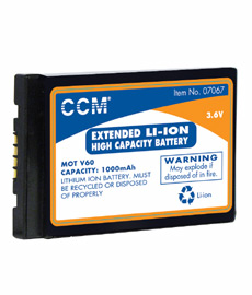 Motorola Compatible 600 mAh Li-Ion Battery   07515