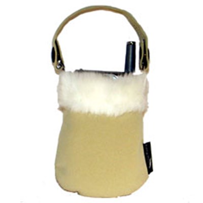 Universal Kangaroo Pouch - Tan with White Fur Trim   1063TANFUR (DS)