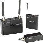 Azden Compatible Dual-Channel On-Camera UHF Lavaliere and Mic Plug-in Wireless System 200-ULX