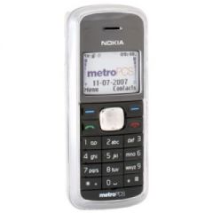 Nokia Compatible Snap-On Cover with Swivel Belt Clip - Clear