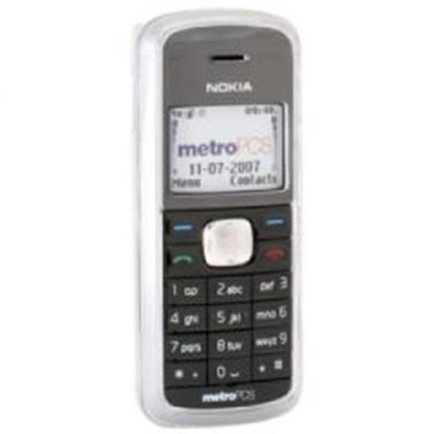 Nokia Compatible Snap-On Cover with Swivel Belt Clip - Clear