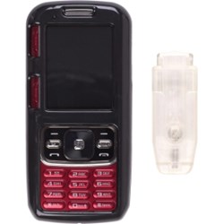 Samsung Compatible Black Plastic Snap On Case with Belt Clip  315248