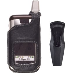 Motorola Compatible Premium Leather Case with Ratcheting Swivel Belt Clip  315301