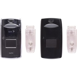 Sanyo Compatible Snap On Cover 2 Pack with Black and Clear  315826-325660