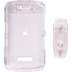 Blackberry Compatible Clear Snap on Cover with Belt Clip  324617