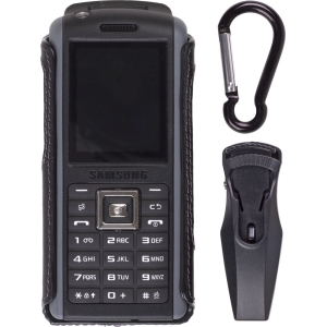 Samsung Compatible Black Leather Clip-on Case  325771