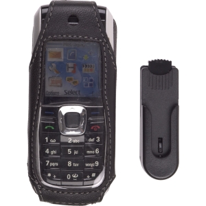 Nokia Compatible Premium Leather Case with Ratcheting Swivel Belt Clip - Black    330646
