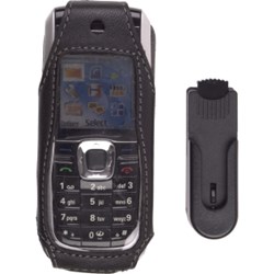 Nokia Compatible Premium Leather Case with Ratcheting Swivel Belt Clip - Black    330646