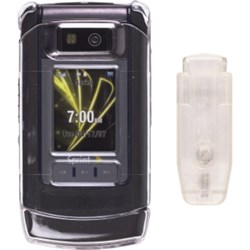 Motorola Compatible Snap On Case with Belt Clip - Clear  335384