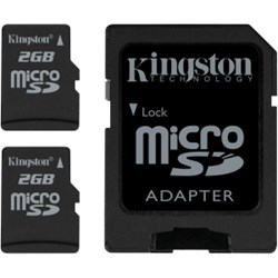 Kingston 2GB MicroSD Twin pack   SDC-2GB-2P1A