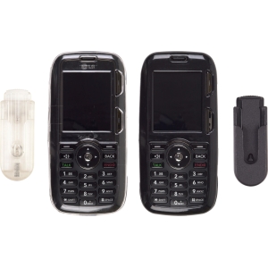 LG Compatible Snap On Cases 2 Pack - Black and Clear  343243-333942