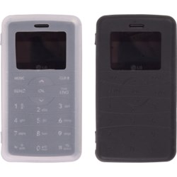LG Compatible Premium Gel 2 Pack - Black and Clear  353219-323784