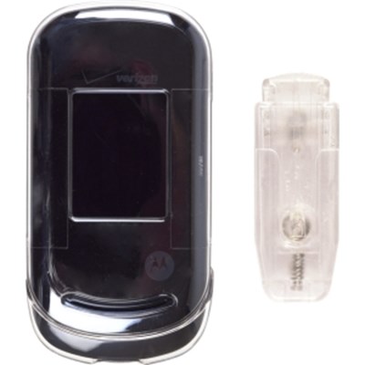 Motorola Compatible Clear Snap On Case With Belt Clip  353247