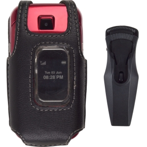 LG Compatible Premium Leather Case with Ratcheting Swivel Belt Clip  353965