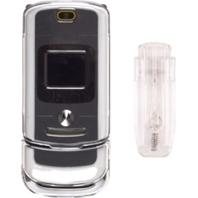 Motorola Compatible Clear Snap On Case with Belt Clip  355391