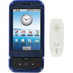 HTC Compatible Blue Snap On Case with Belt Clip  364161