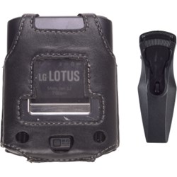 LG Compatable Premium Leather Case With Ratcheting Swivel Belt Clip  365439