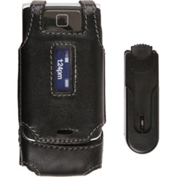 Motorola Compatible Premium Leather Case with Ratcheting Swivel Belt Clip   371752