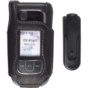 Nokia Compatible Premium Leather Case with Ratcheting Swivel Belt Clip - Black    372710