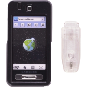 Samsung Compatible Black Snap On Case with Swivel Belt Clip  375361