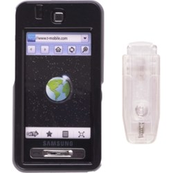 Samsung Compatible Black Snap On Case with Swivel Belt Clip  375361