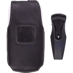 Pantech Compatible Premium Leather Case with Ratcheting Swivel Belt Clip  381417