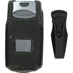 Sanyo Compatible Premium Leather Case with Swivel Belt Clip  383005