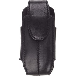 Pantech Compatible Leather Pouch With Spring Clip  383584
