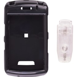 Blackberry Compatible Black Snap On Cover with Belt Clip  384730