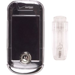 Motorola Compatible Clear Snap On Case with Belt Clip   385812