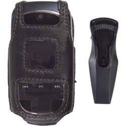LG Compatible Premium Leather Case With Ratcheting Swivel Belt Clip  393160