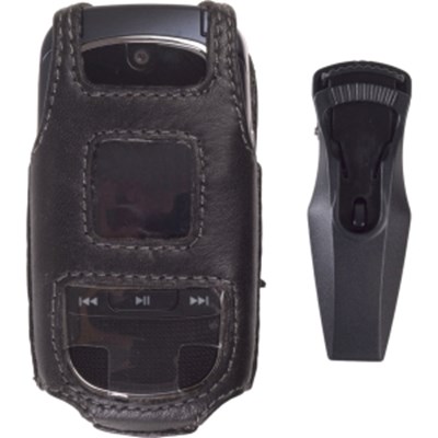LG Compatible Premium Leather Case With Ratcheting Swivel Belt Clip  393160