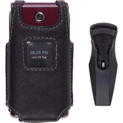 Samsung Compatible Premium Leather Case with Ratcheting Swivel Clip  393910