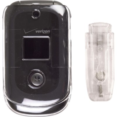 Motorola Compatible Clear Snap On Case with Belt Clip  395196