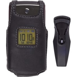 Samsung Compatible Premium Leather Case with Ratcheting Swivel Belt Clip 334498-SA