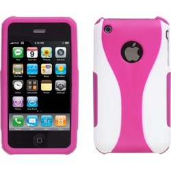 Apple Compatible White / Pink Rubber Sleeve  395844-AP