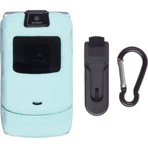 Motorola Compatible Nylon Clip-On Case - Powder Blue
