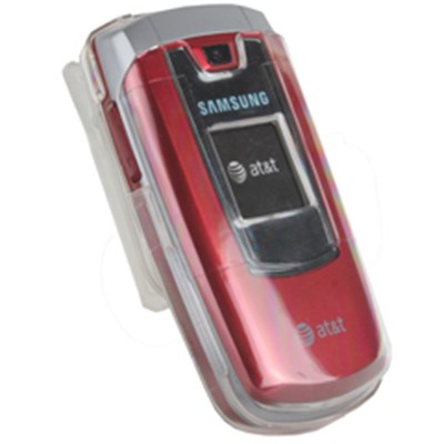 Samsung Compatible Crystal Snap-On Cover with Swivel Belt Clip - Clear    437COVCL
