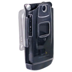 Sanyo Compatible Crystal Case Snap-on Transparent Cover - Blue   6600COVCL