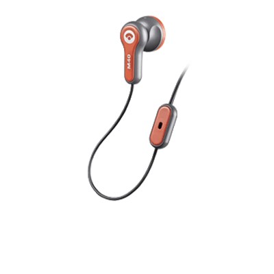 Universal Plantronics M40 In-The-Ear Headset - Orange/Gray    67809-01