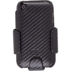 Apple Compatible Case Mate Carbon Fiber Leather Case and Holster  IPH3GCHC-BCF