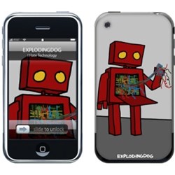 Apple Compatible Music Skin - Explodingdog I Hate  MS-EXDG20001