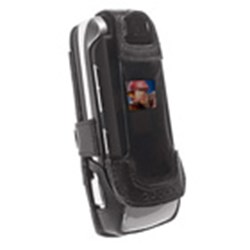 Motorola Compatible Krusell Leather Elastic Form Fit Case - Black  89221